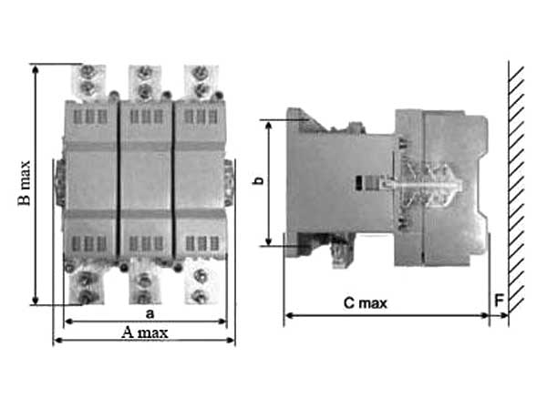 Контактор модульный КМ-20-36 - конструктивная схема