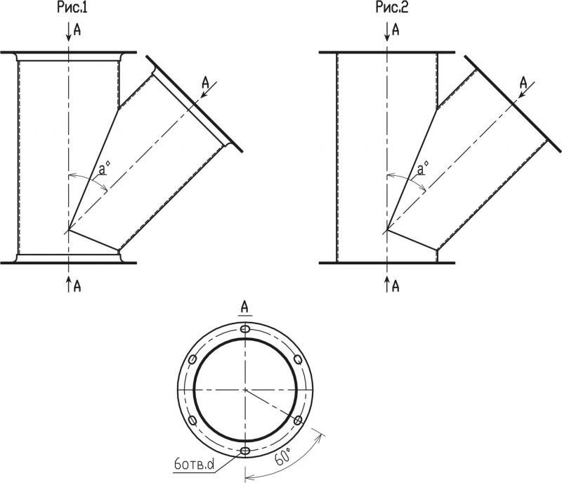 Схема габаритных размеров ввода одинарного СВ30-03