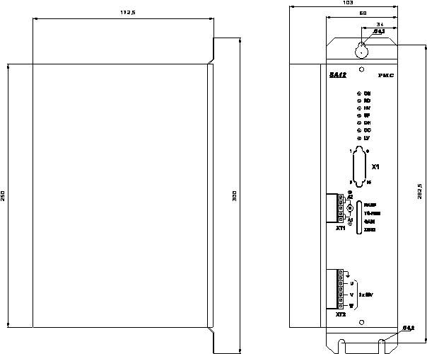 Схема - конструкция и габариты транзисторного преобразователя SA12