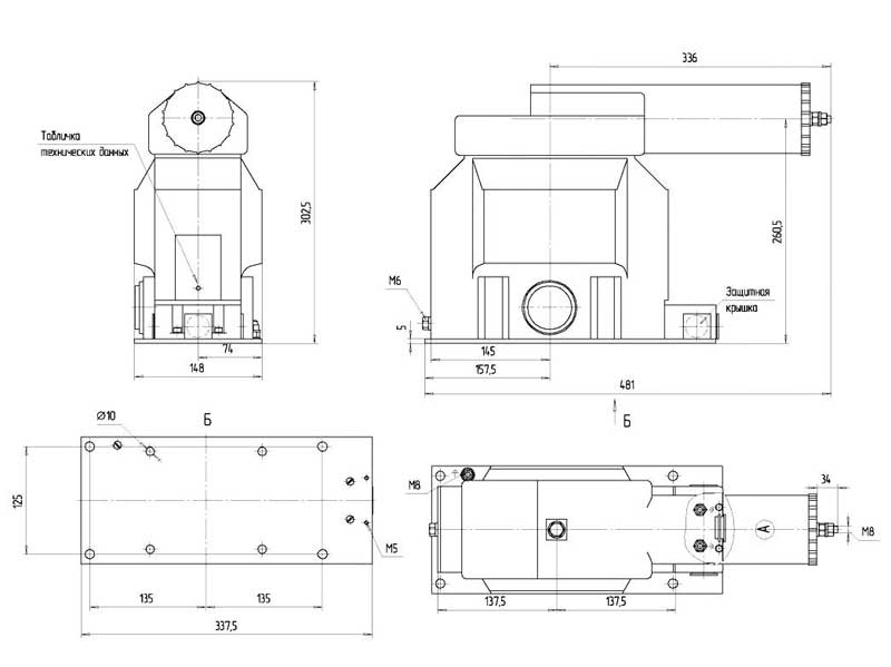 ЗНИОЛ-10-П чертеж трансформатора